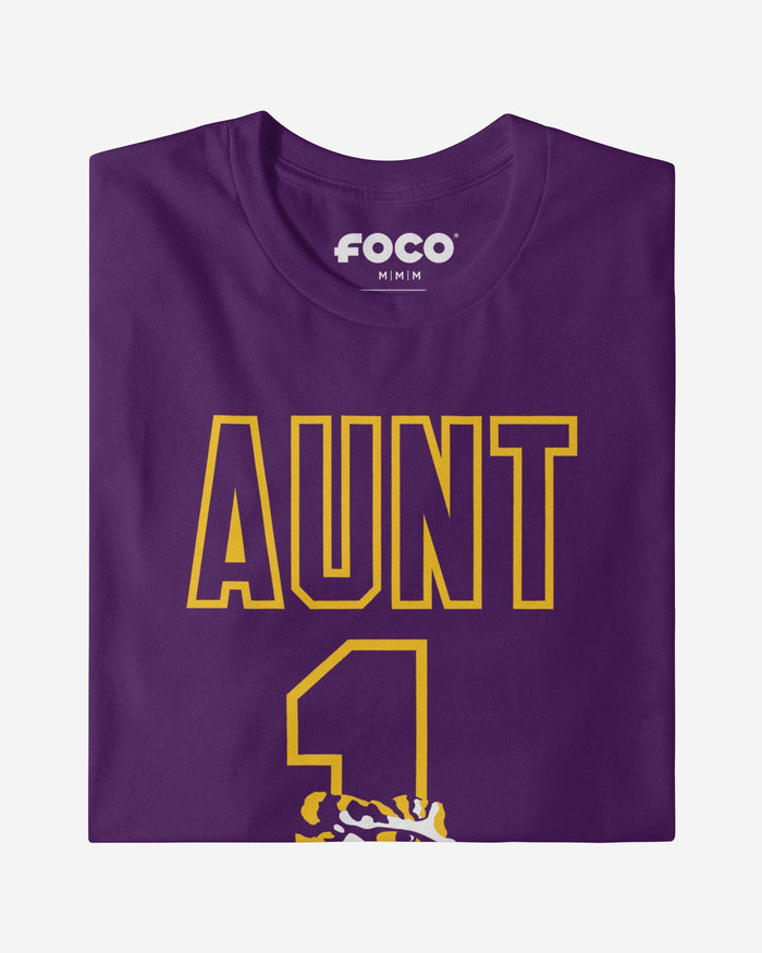 LSU Tigers Number 1 Aunt T-Shirt FOCO - FOCO.com