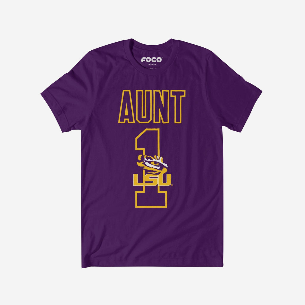 LSU Tigers Number 1 Aunt T-Shirt FOCO S - FOCO.com