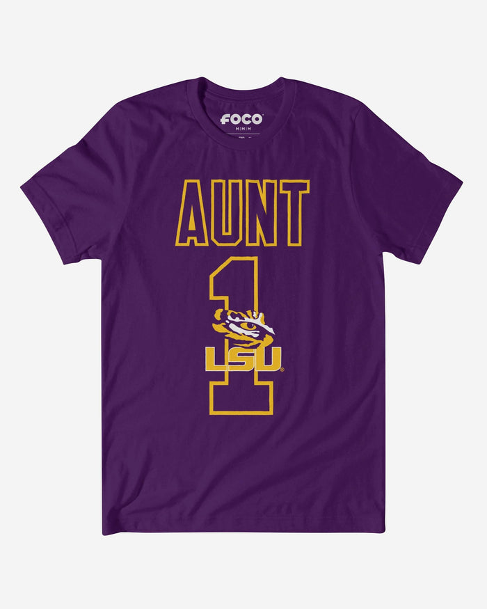 LSU Tigers Number 1 Aunt T-Shirt FOCO S - FOCO.com