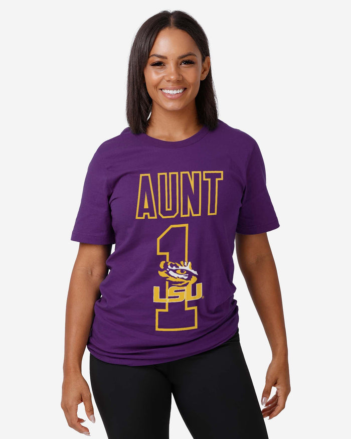 LSU Tigers Number 1 Aunt T-Shirt FOCO - FOCO.com
