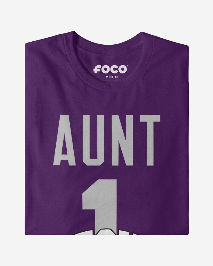 TCU Horned Frogs Number 1 Aunt T-Shirt FOCO - FOCO.com