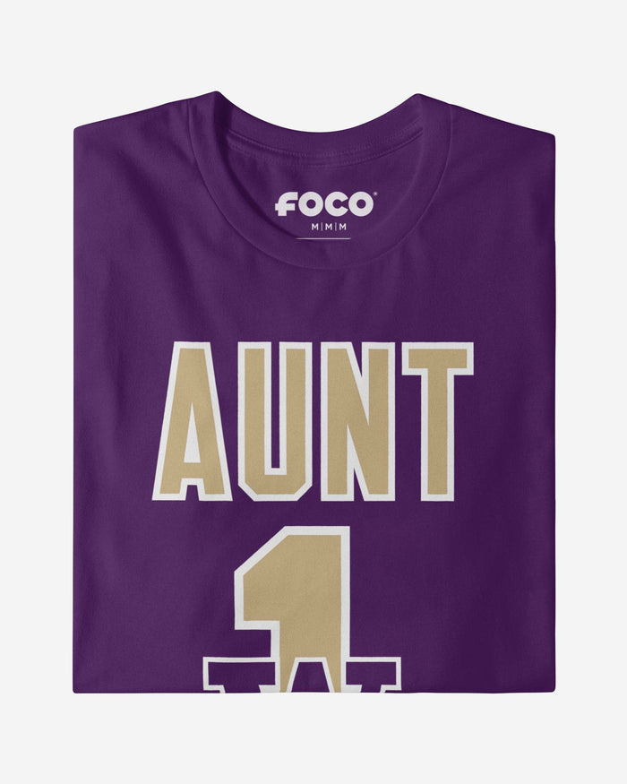 Washington Huskies Number 1 Aunt T-Shirt FOCO - FOCO.com