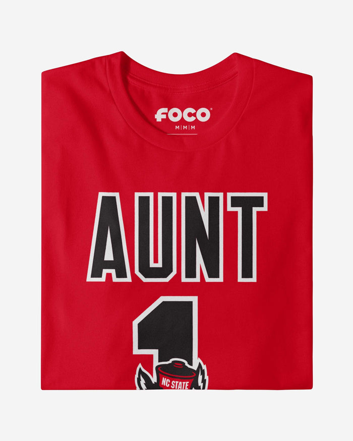 NC State Wolfpack Number 1 Aunt T-Shirt FOCO - FOCO.com