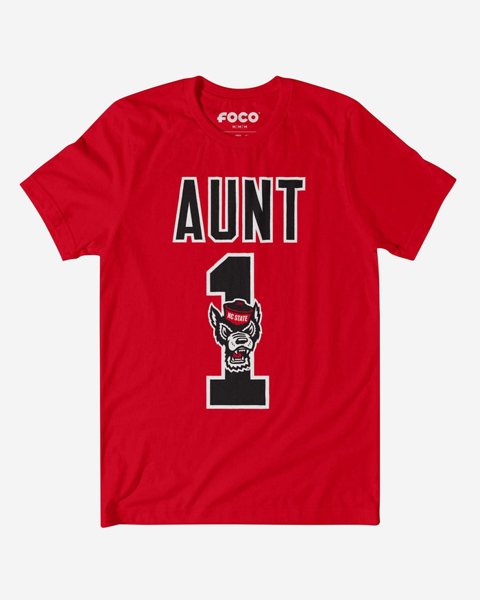 NC State Wolfpack Number 1 Aunt T-Shirt FOCO S - FOCO.com