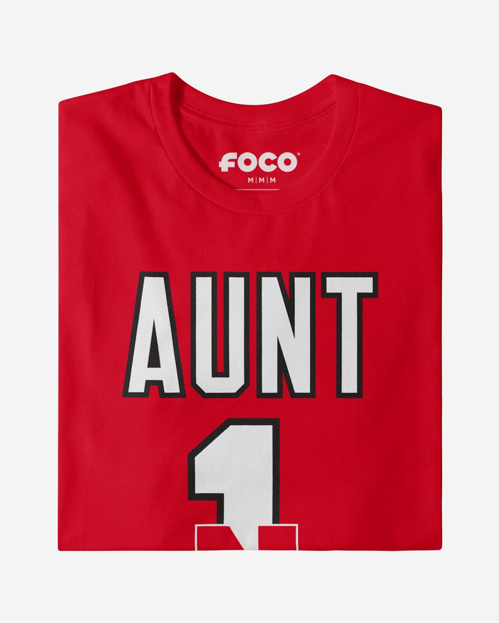 Nebraska Cornhuskers Number 1 Aunt T-Shirt FOCO - FOCO.com