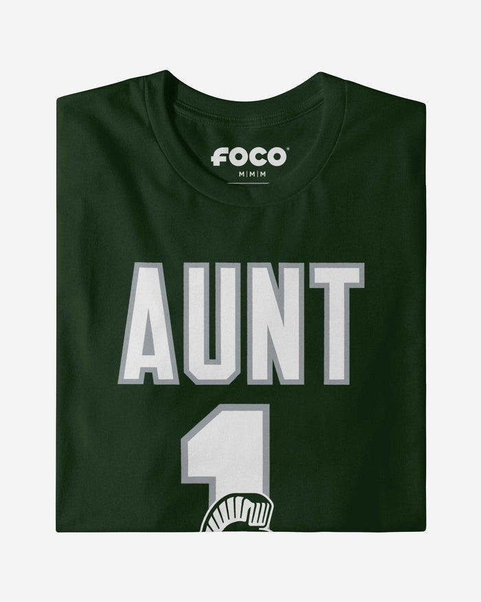 Michigan State Spartans Number 1 Aunt T-Shirt FOCO - FOCO.com