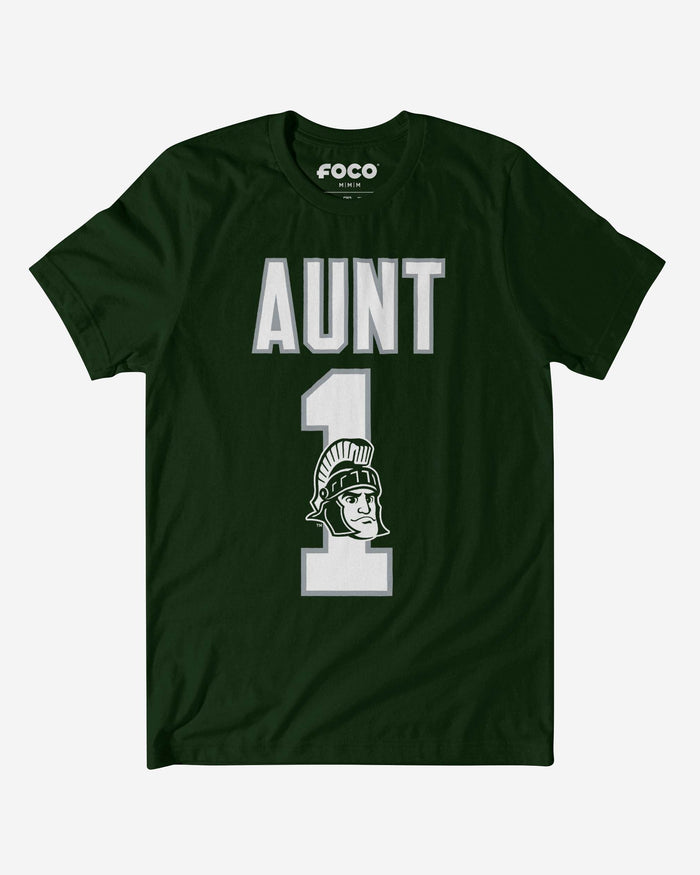 Michigan State Spartans Number 1 Aunt T-Shirt FOCO S - FOCO.com