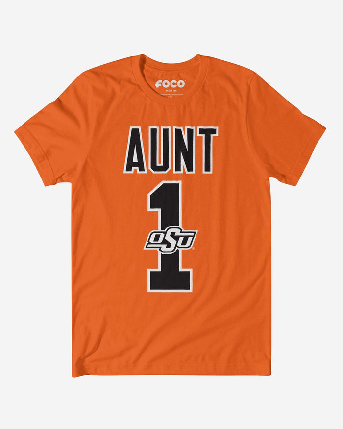 Oklahoma State Cowboys Number 1 Aunt T-Shirt FOCO S - FOCO.com