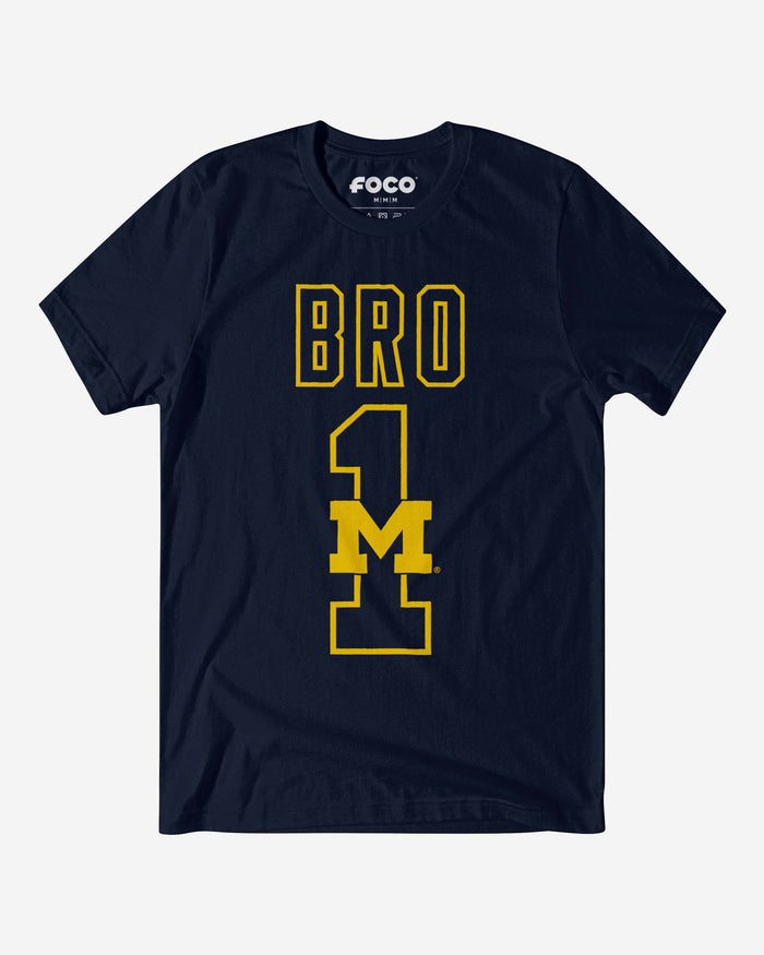 Michigan Wolverines Number 1 Bro T-Shirt FOCO S - FOCO.com