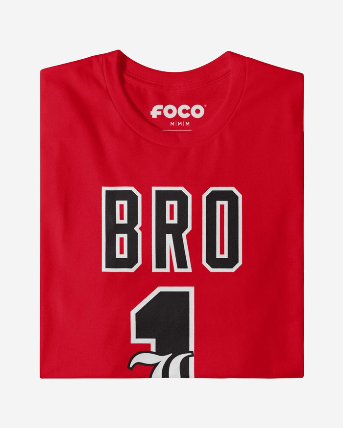 Louisville Cardinals Number 1 Bro T-Shirt FOCO - FOCO.com