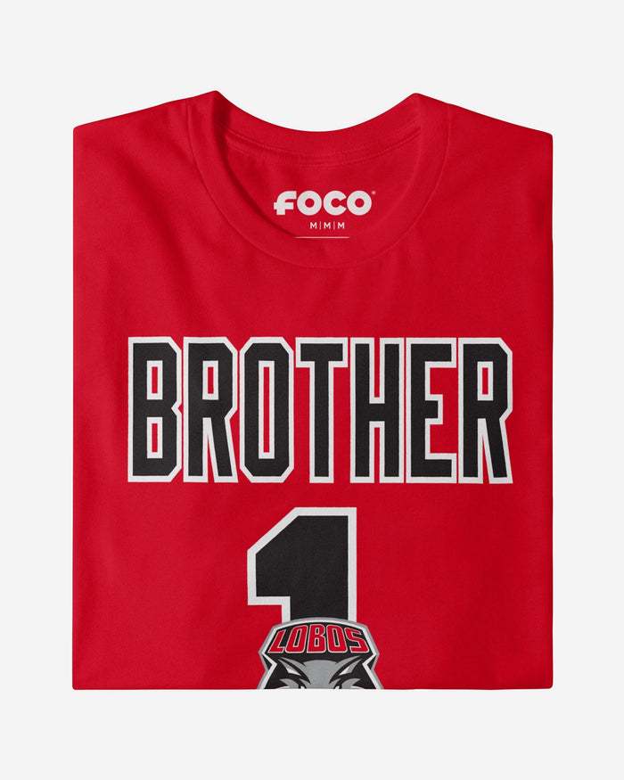New Mexico Lobos Number 1 Bro T-Shirt FOCO - FOCO.com