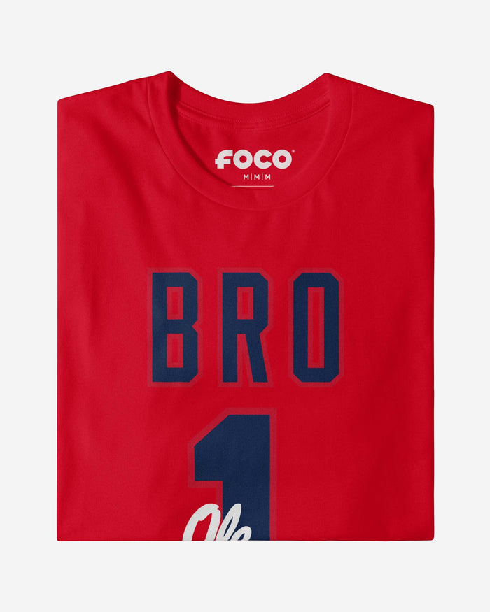 Ole Miss Rebels Number 1 Bro T-Shirt FOCO - FOCO.com