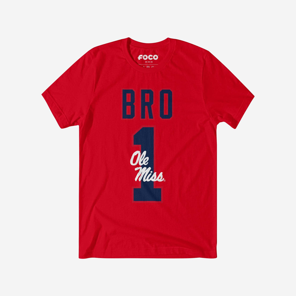 Ole Miss Rebels Number 1 Bro T-Shirt FOCO S - FOCO.com