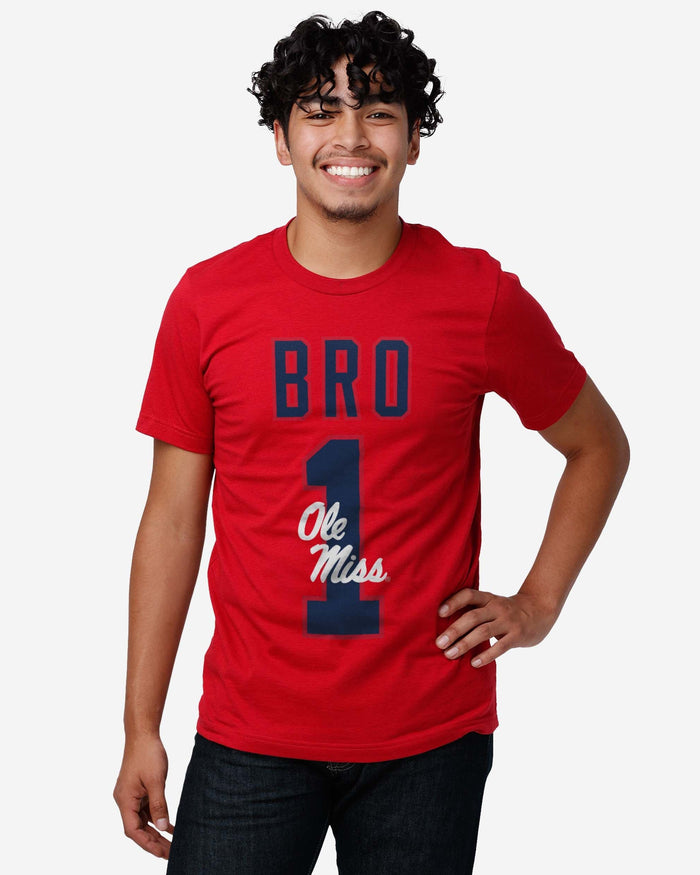 Ole Miss Rebels Number 1 Bro T-Shirt FOCO - FOCO.com