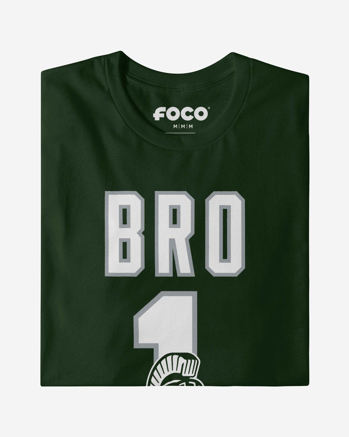 Michigan State Spartans Number 1 Bro T-Shirt FOCO - FOCO.com