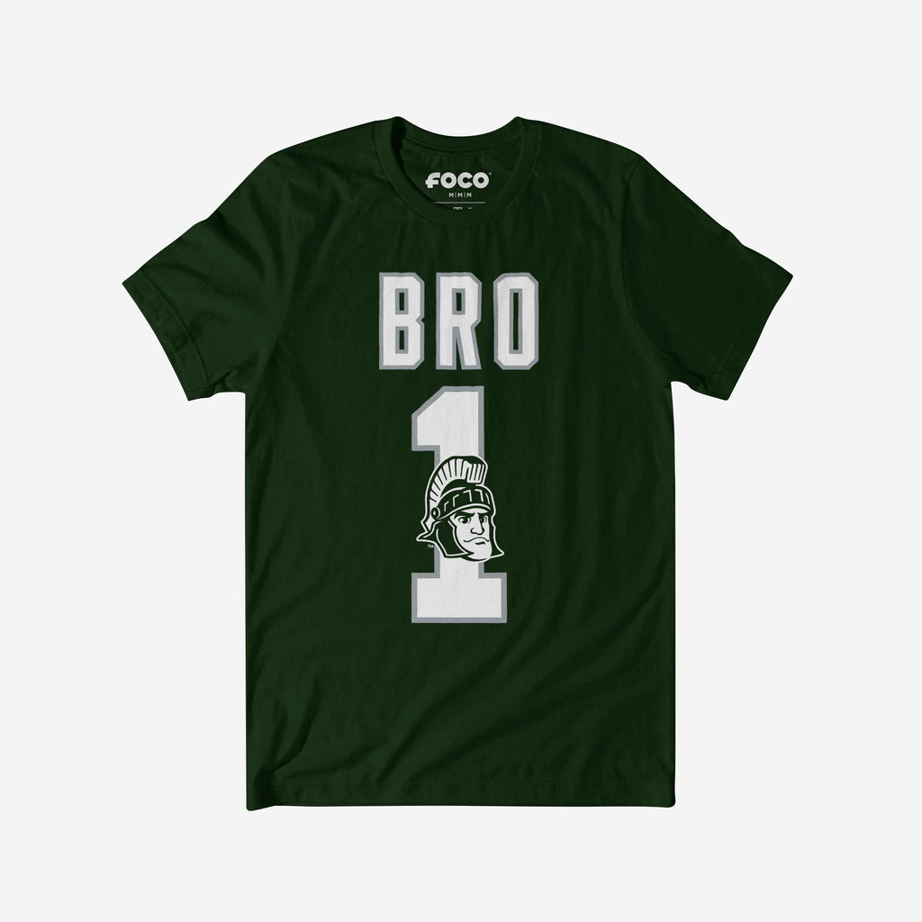 Michigan State Spartans Number 1 Bro T-Shirt FOCO S - FOCO.com