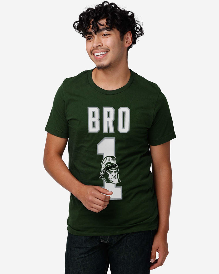 Michigan State Spartans Number 1 Bro T-Shirt FOCO - FOCO.com