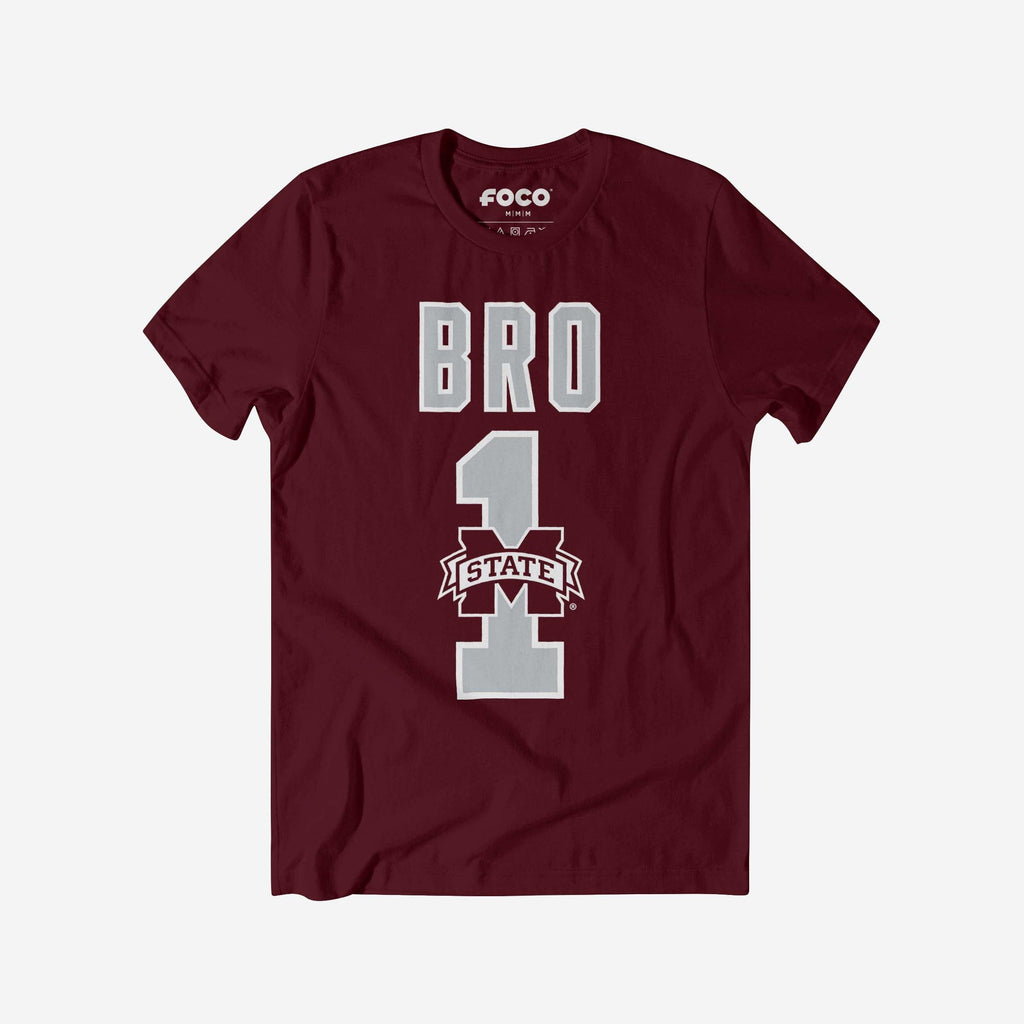 Mississippi State Bulldogs Number 1 Bro T-Shirt FOCO S - FOCO.com