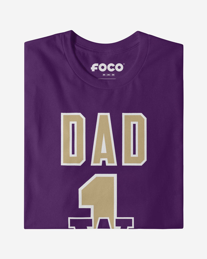 Washington Huskies Number 1 Dad T-Shirt FOCO - FOCO.com