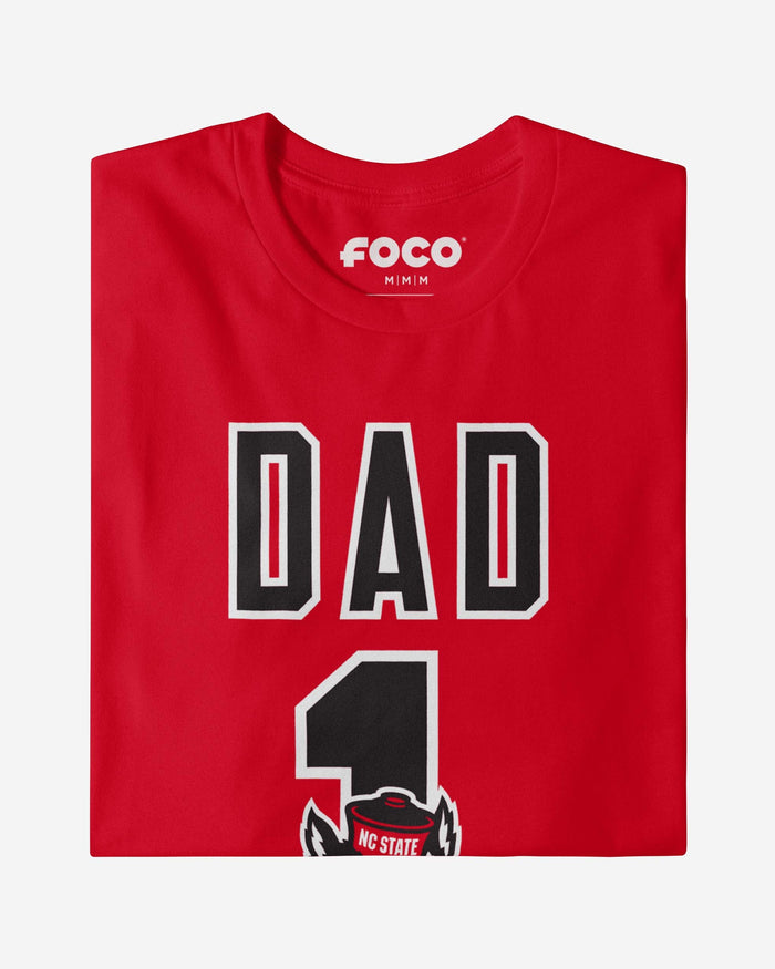 NC State Wolfpack Number 1 Dad T-Shirt FOCO - FOCO.com