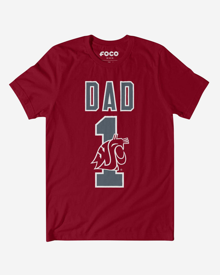 Washington State Cougars Number 1 Dad T-Shirt FOCO S - FOCO.com