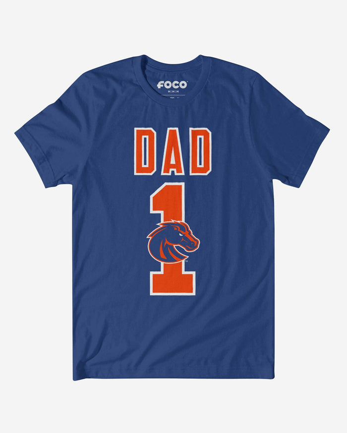 Boise State Broncos Number 1 Dad T-Shirt FOCO S - FOCO.com