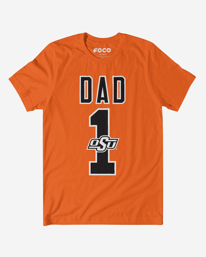 Oklahoma State Cowboys Number 1 Dad T-Shirt FOCO S - FOCO.com