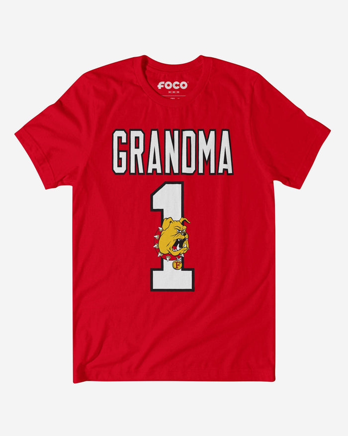 Ferris State Bulldogs Number 1 Grandma T-Shirt FOCO S - FOCO.com