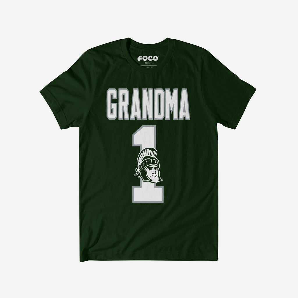 Michigan State Spartans Number 1 Grandma T-Shirt FOCO S - FOCO.com