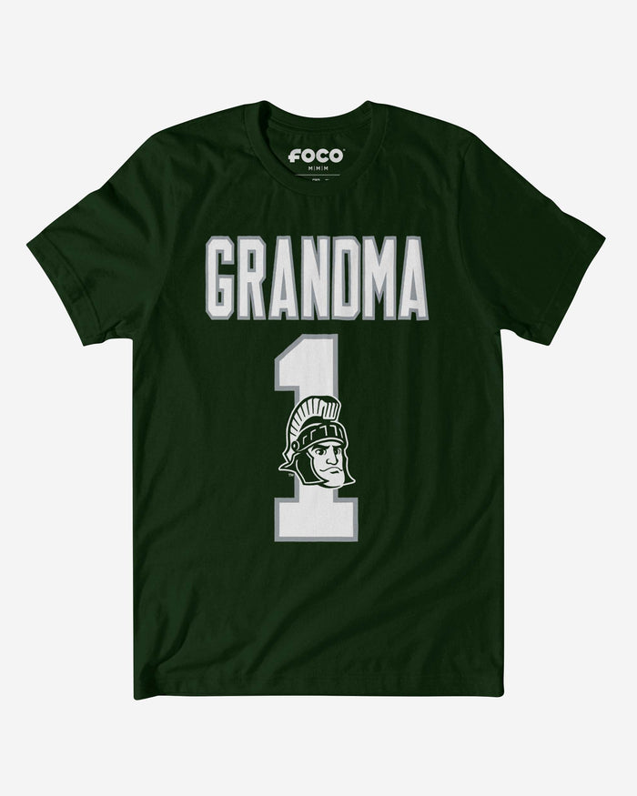 Michigan State Spartans Number 1 Grandma T-Shirt FOCO S - FOCO.com