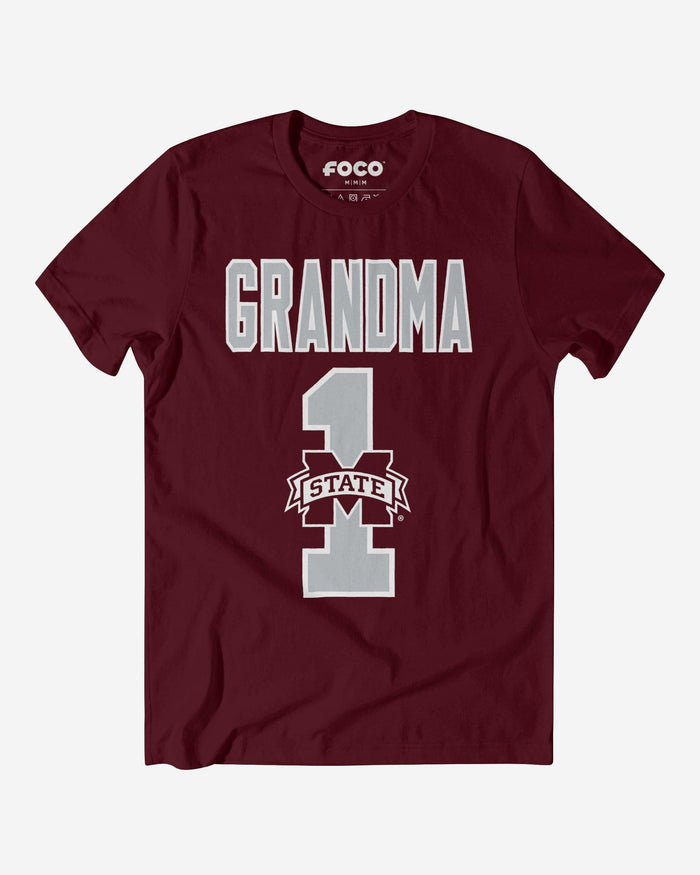 Mississippi State Bulldogs Number 1 Grandma T-Shirt FOCO S - FOCO.com