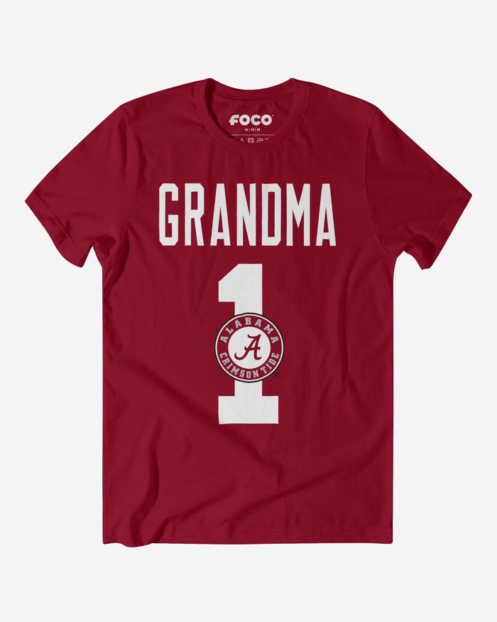 Alabama Crimson Tide Number 1 Grandma T-Shirt FOCO S - FOCO.com