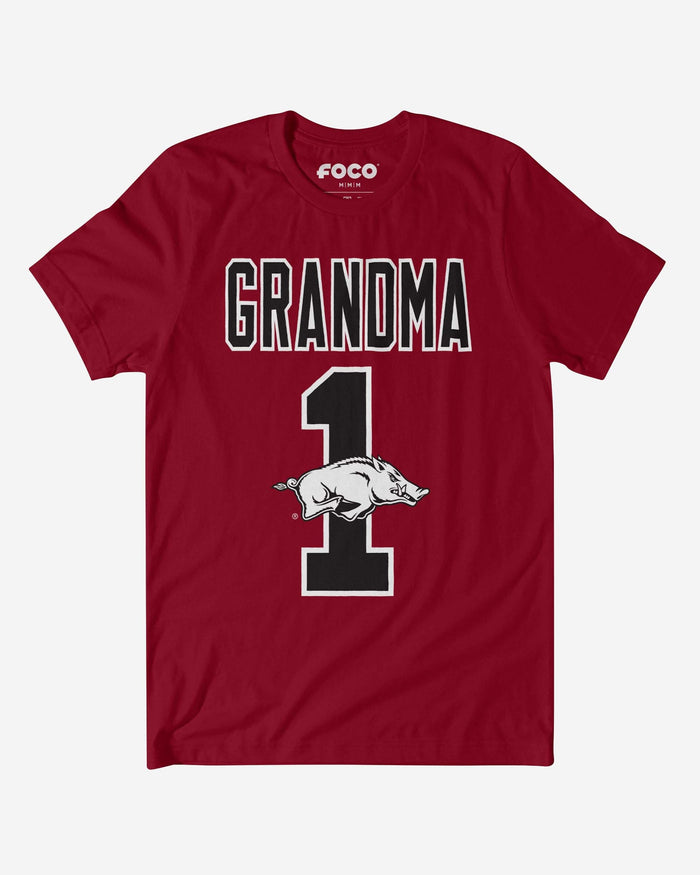 Arkansas Razorbacks Number 1 Grandma T-Shirt FOCO S - FOCO.com