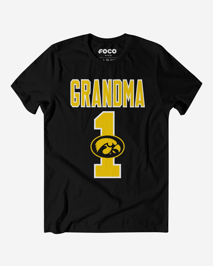 Iowa Hawkeyes Number 1 Grandma T-Shirt FOCO S - FOCO.com