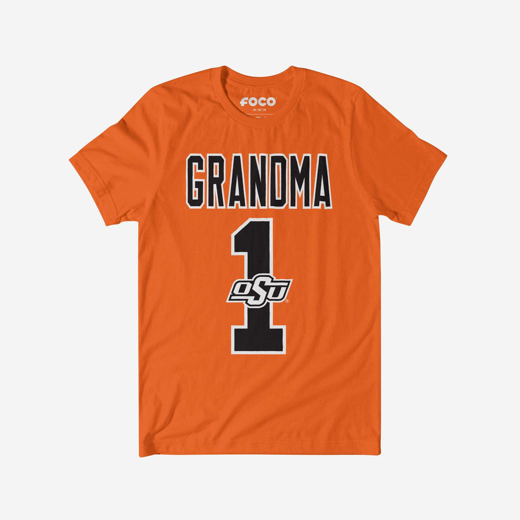 Oklahoma State Cowboys Number 1 Grandma T-Shirt FOCO S - FOCO.com