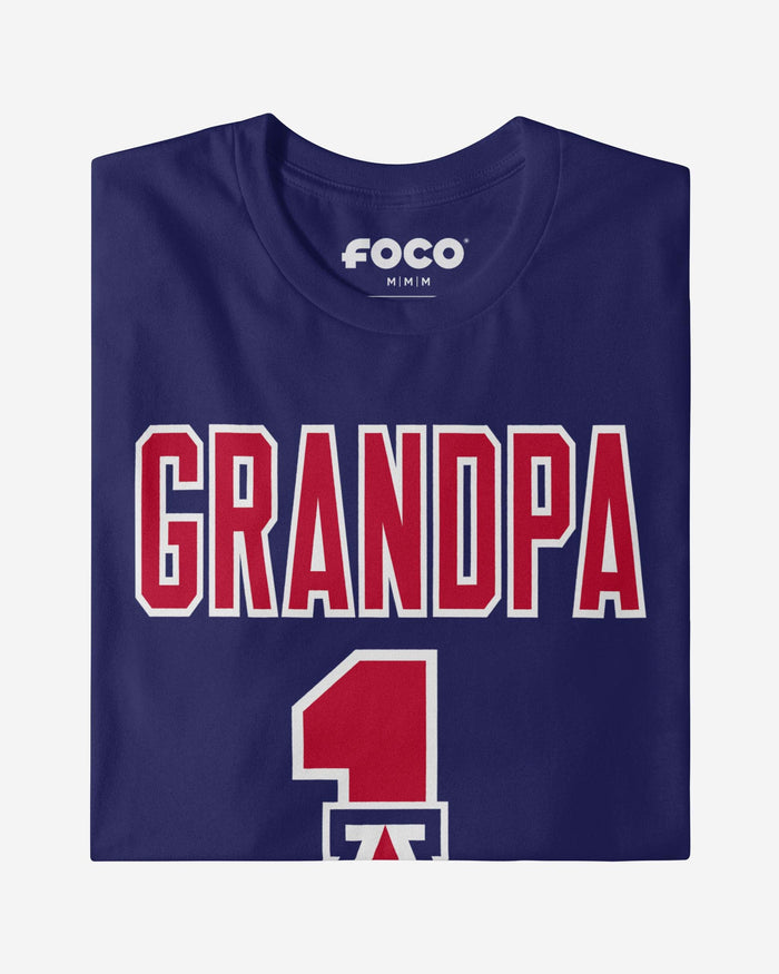 Arizona Wildcats Number 1 Grandpa T-Shirt FOCO - FOCO.com