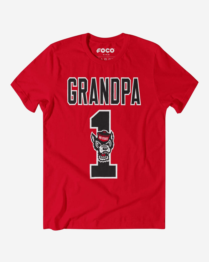 NC State Wolfpack Number 1 Grandpa T-Shirt FOCO S - FOCO.com