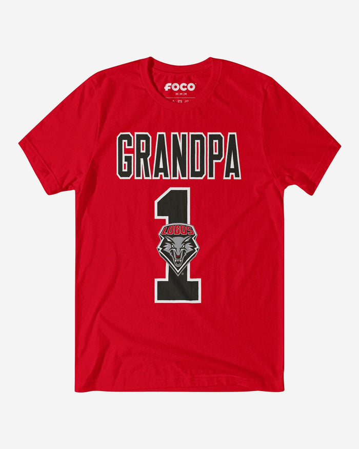 New Mexico Lobos Number 1 Grandpa T-Shirt FOCO S - FOCO.com