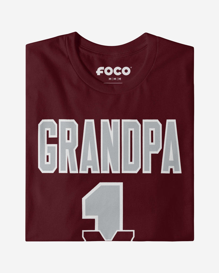 Mississippi State Bulldogs Number 1 Grandpa T-Shirt FOCO - FOCO.com