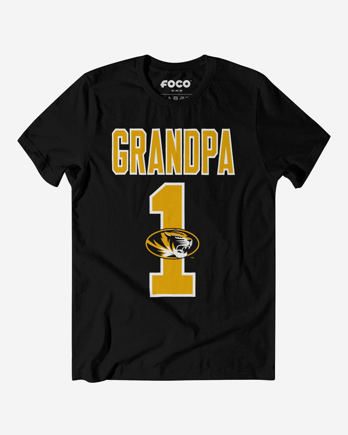 Missouri Tigers Number 1 Grandpa T-Shirt FOCO S - FOCO.com