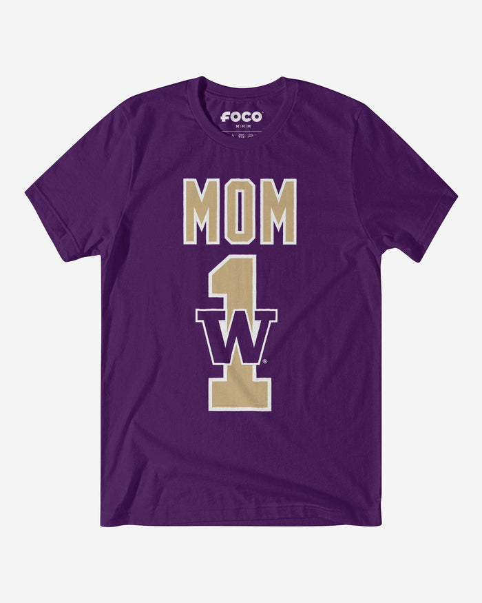Washington Huskies Number 1 Mom T-Shirt FOCO S - FOCO.com