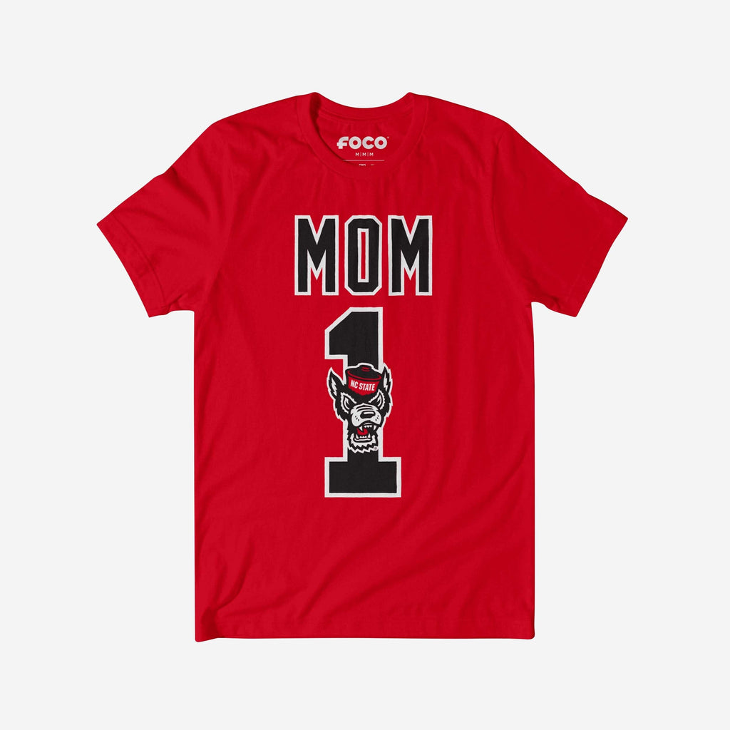 NC State Wolfpack Number 1 Mom T-Shirt FOCO S - FOCO.com