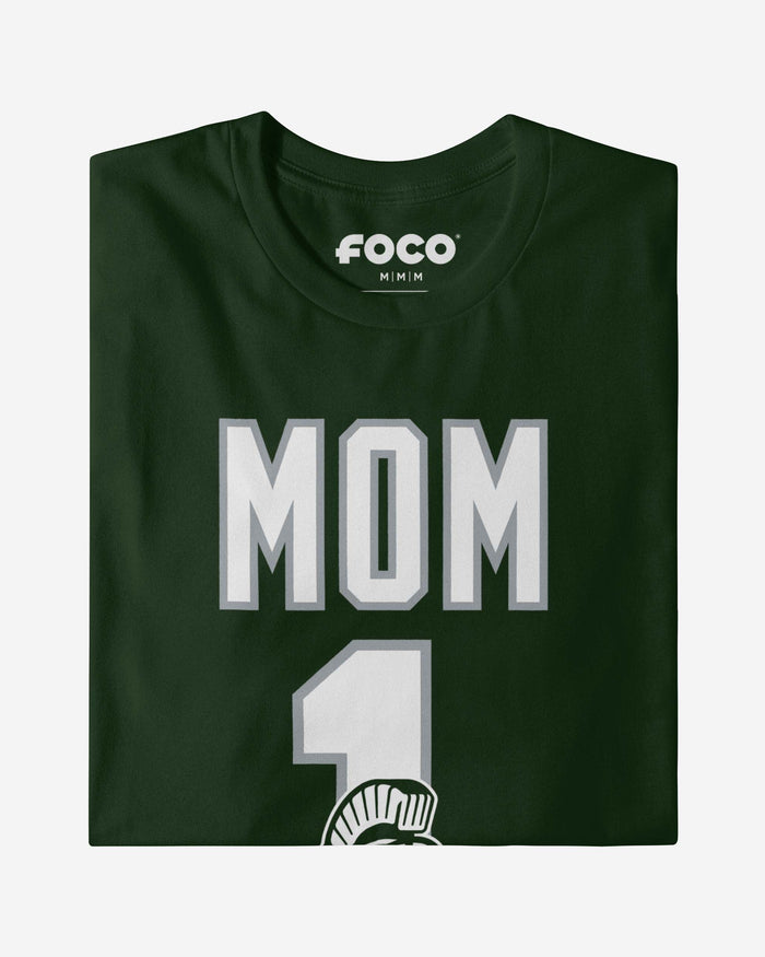 Michigan State Spartans Number 1 Mom T-Shirt FOCO - FOCO.com
