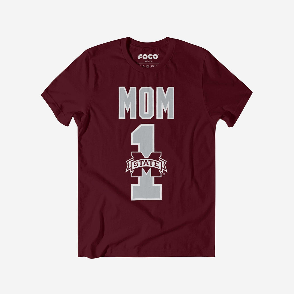 Mississippi State Bulldogs Number 1 Mom T-Shirt FOCO S - FOCO.com