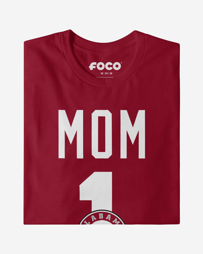 Alabama Crimson Tide Number 1 Mom T-Shirt FOCO - FOCO.com