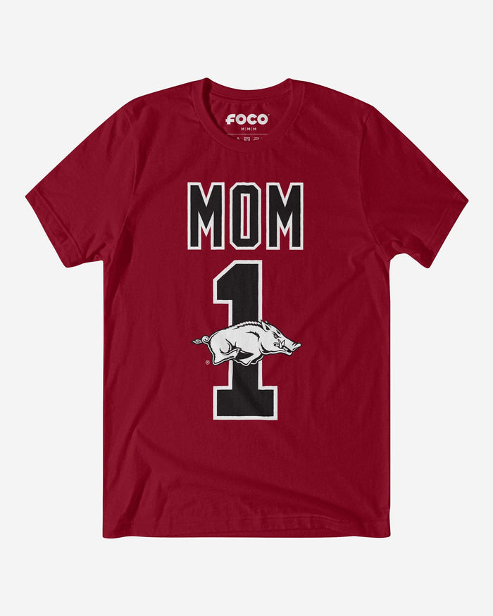 Arkansas Razorbacks Number 1 Mom T-Shirt FOCO S - FOCO.com