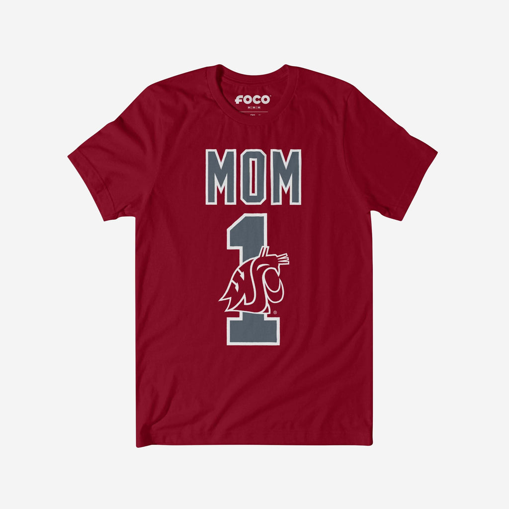 Washington State Cougars Number 1 Mom T-Shirt FOCO S - FOCO.com