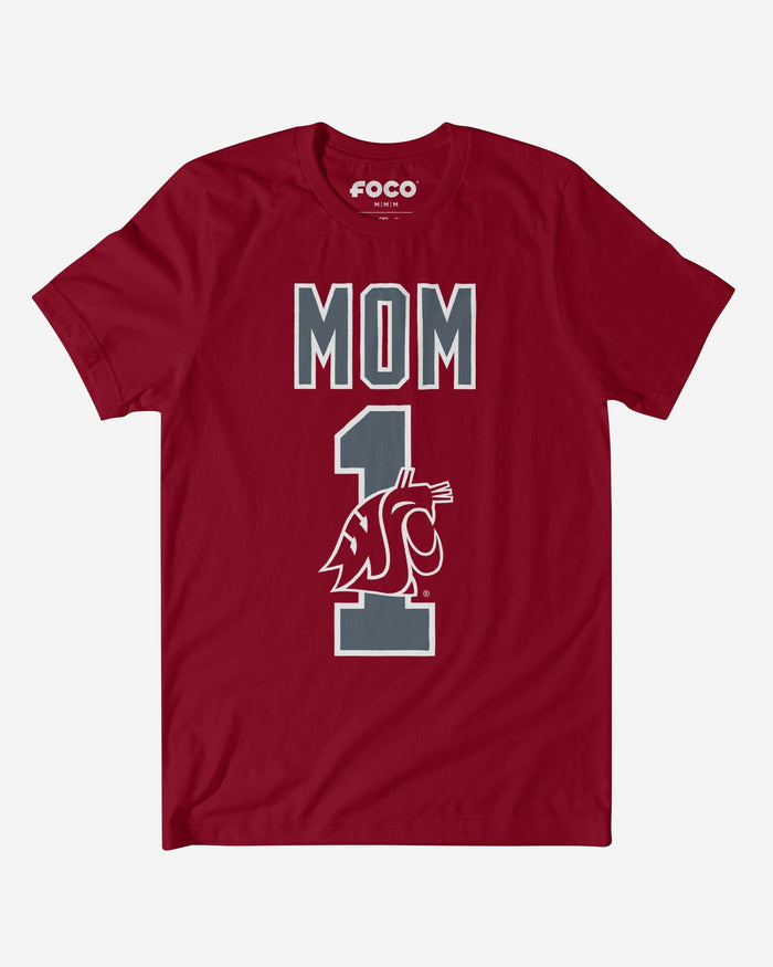 Washington State Cougars Number 1 Mom T-Shirt FOCO S - FOCO.com