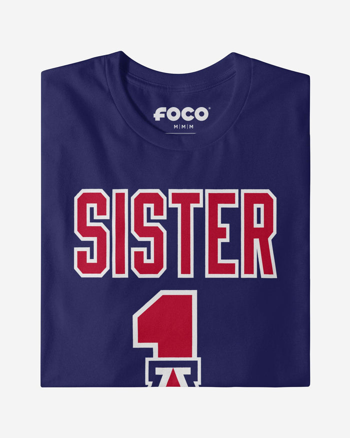 Arizona Wildcats Number 1 Sister T-Shirt FOCO - FOCO.com