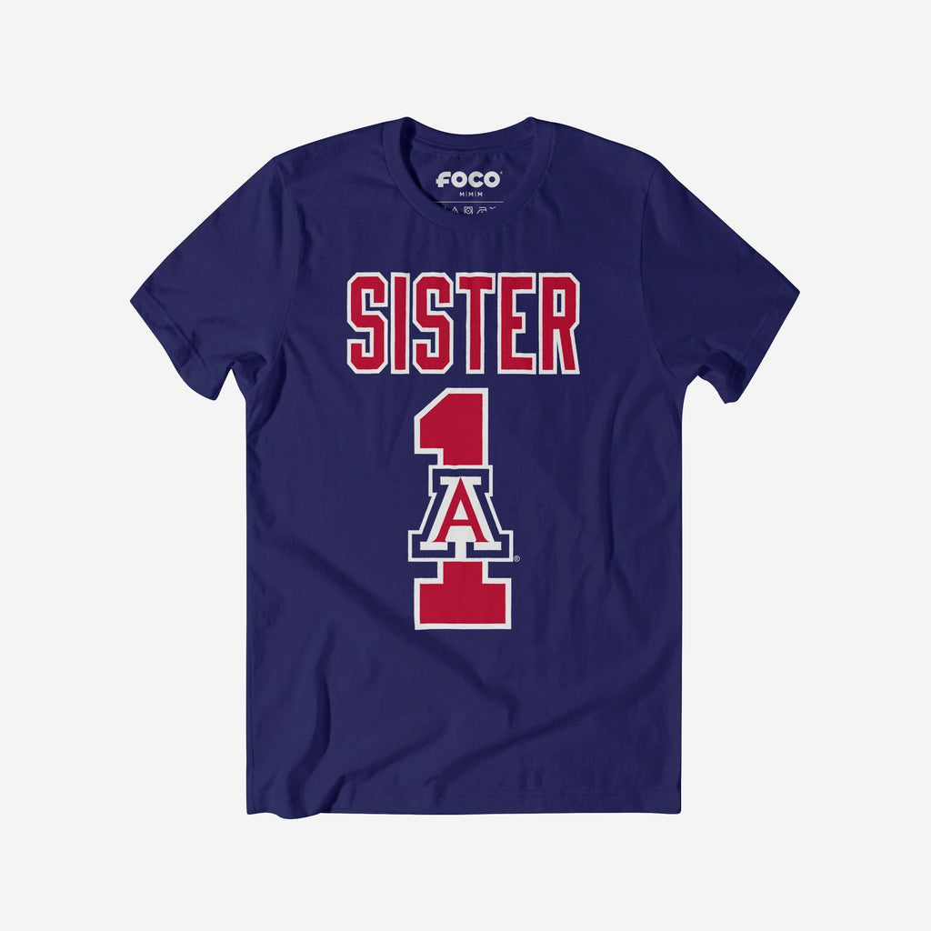 Arizona Wildcats Number 1 Sister T-Shirt FOCO S - FOCO.com